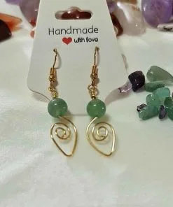 Natural Aventurine Earrings